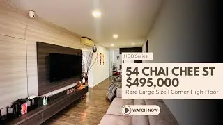 54 Chai Chee Street | STUNNING 3-Room Corner Unit! Rare Large Size, Tastefully Renovated @ $495,000!