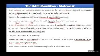 003   Race Condition in Concurrent Systems