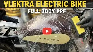 Protecting My Vlektra Electric Bike! ⚡ Full Body PPF DIY #vlektra #ppf #bikestickers 