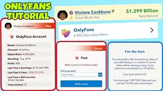 Tutorial on how to become an onlyfans star | 6million subscribers | how to go viral | Bitlife