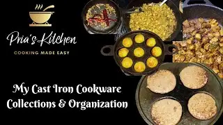 My Cast Iron Collections & Organization | How to Organize Cast Iron Cookwares |Cookware Organisation