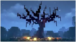 How to Build a Spooky Tree | Minecraft Tutorial