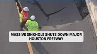 I-10 shut down in east Houston due to massive sinkhole