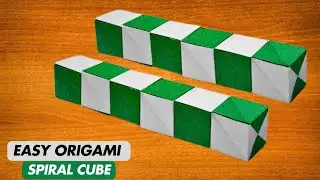 how to make easy origami magic cube | magic spiral cube | fun and easy origami | paper craft