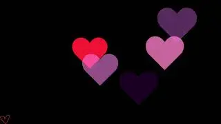 Floating Hearts Animation 💖 | Romantic Love Background Loop