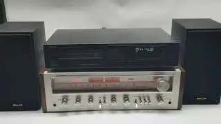 Pioneer SX-650 Vintage Stereo Receiver (Denon DCD-520 and Klipsch R-41M) Demo