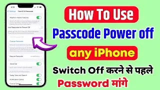 How to set password after switching off iPhone?