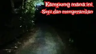 Beginilah suasana malam di desa sepi aktifitas,banyak jalan gelap