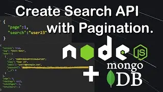 How to Create Search API with Pagination in Node JS MongoDB | Create Search API in Node JS