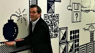 300 square meter Lego wall in Luxembourg school