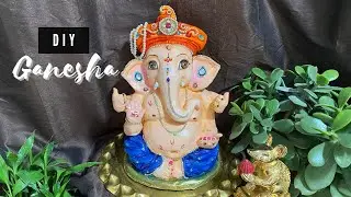 EASY GANESHA IDOL PAINTING 2022 |How To Make Eco-Friendly Ganesh Murti At Home | Part-2