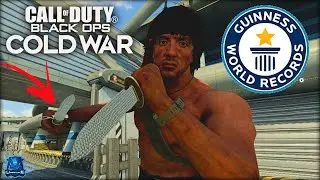 Ballistic Knife only Kill Record 🏆 (Most Knife Eliminations in One Game) COLD WAR - WORLD RECORD!