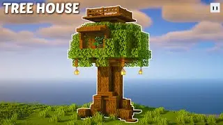 Minecraft : How to Build a Starter Tree House | Small & Simple