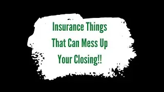 Insurance Things That Can Mess Up Your Closing. Episode 3. Older Homes