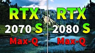 RTX 2070 SUPER Max-Q vs RTX 2080 SUPER Max-Q | Gameplay Benchmark Test
