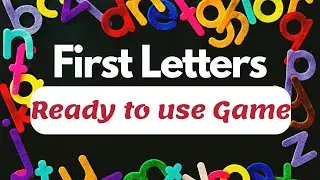 First Letters Game || Super Fun Ready to use ESL Warm up for BEGINNERS!