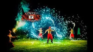 Огненно-пиротехническое шоу от театр каскадеров Ярфильм.Fiery pyrotechnic show .Theater of stuntmen.