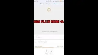 Hide files in redmi 4/4a