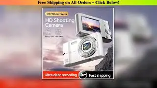 4K Digital Camera 50MP 16X Student Camera Outdoor Anti-Shake Digital Video Camera Flash Video