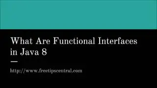 What is Functional interface in Java 8 Video