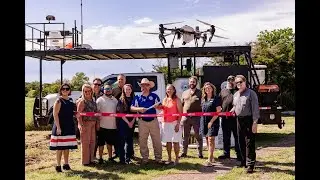 Flying Cowboy Ag Services Ribbon Cutting and Demo 5-6-25