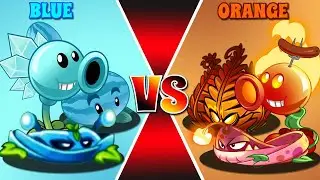 PvZ 2 9.1.1 New Plant Power Vine Team Blue Vs Orange Team Vs Team -That Team Plant Will Win?Gameplay