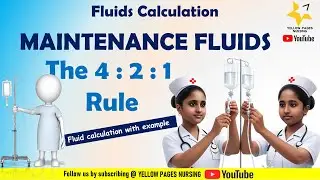 Maintenance IV Fluids Explained | 4-2-1 Rule Made Easy | 4-2-1 Rule for Nursing Exams | Calculation