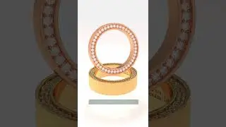 Minimalist Wedding Ring with a Hidden Sparkle 💍 | 10K Gold + 0.65 CT Diamonds