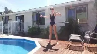 Exercise in a swimming pool- berry yoga