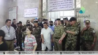 مستشفى السلام بالموصل يستقبل ليلاً منذ الساعات الاولى لحريق الحمدانية اعداد كبيرة من سيارات الاسعاف