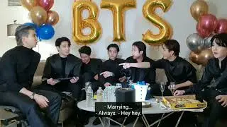 BTS talking about 