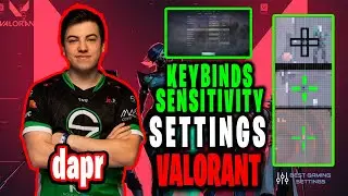 Sentinels dapr Valorant Settings Sensitivity Keybinds Crosshair and Setup 2021
