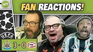 ST JAMES&rsquo; PARK ROCKS! NEWCASTLE FANS GO CRAZY 🔥 After Dominant 3-0 UCL WIN vs PSV | REACTIONS
