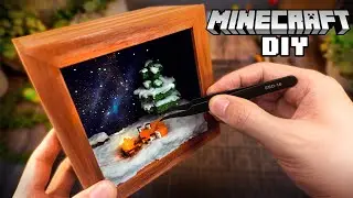 Я создал для этой лисы в Minecraft настоящую звёздную ночь (с использованием оптоволокна).