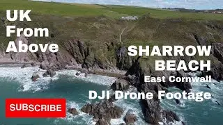 Sharrow Beach, East Cornwall, DJI Drone Footage