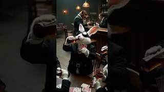 &ldquo;When the bunny finally gets into the bar.&rdquo;#rabbit #funny #art #aishorts