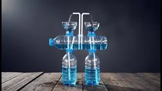 Twin Air Pressure Fountain Without Electricity! | น้ำพุแรงดันอากาศ 2 หัว ไม่ใช้ไฟฟ้าเลย