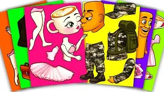 Italian Brainrot TUNG TUNG TUNG SAHUR Kiss BALLERINA CAPPUCCINA | Sticker Book DIY