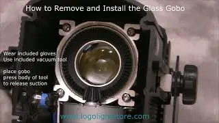 Logo Light -  How To Remove and Install the Full Color Glass Gobo
