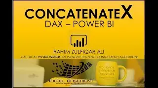 CONCATENATEX - POWER BI - DAX