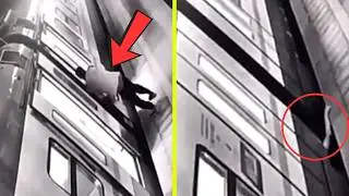 MAN FALLS OFF A RAILWAY PLATFORM 💀