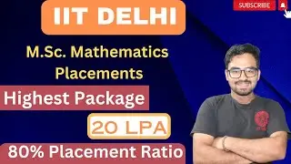 IIT DELHI M.Sc.  PLACEMENT #iitdelhi  #iitplacement
