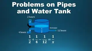 Problems on Pipes and Water Tank- Algebra |  Algebra 1 | Math Video Central