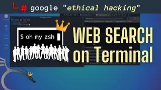web searching in linux terminal | ohmyzsh install in kali linux | in hindi