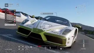 Gran Turismo Sport: White and Gold Enzo Ferrari (Custom Race Gameplay)