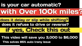 Car Won't Drive Forward But Reverse - Transmission Delay Before Shifting Top Causes
