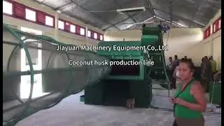 Successful installation and operation of Coconut husk fiber extracting machine in Brazil