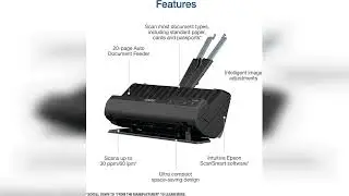 Review: Epson Workforce ES-C220 Compact Desktop Document Scanner with 2-Sided Scanning and Aut...