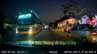 Sóc Trăng đi Bạc Liêu_ QL1A! (50km)