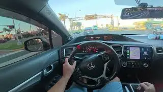 9TH GEN Civic Si | POV Manual Sunset Drive